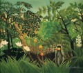 paysage exotique 1910 singe Henri Rousseau